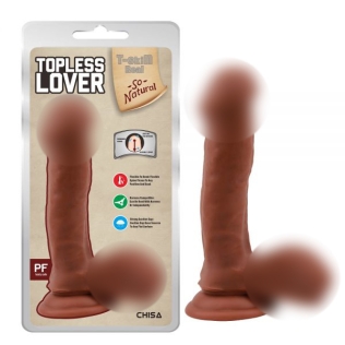 Фаллоимитатор реалистичный на присоске гелевый телесного цвета Chisa Topless Lover