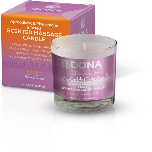 Масажна Свічка з ароматом пристрасть DONA Scented 135 гр - 2