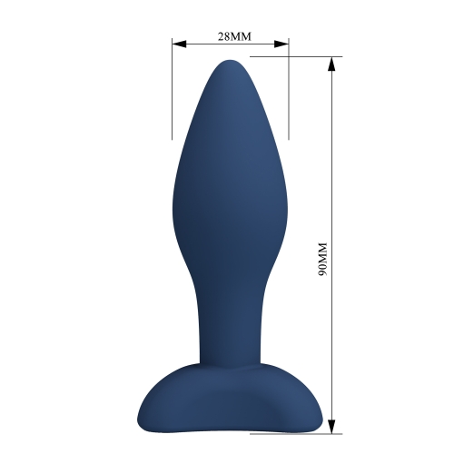 Анальная пробка синяя из силикона LYBAILE MR.PLAY Bulb Anal Plug размер S - 7