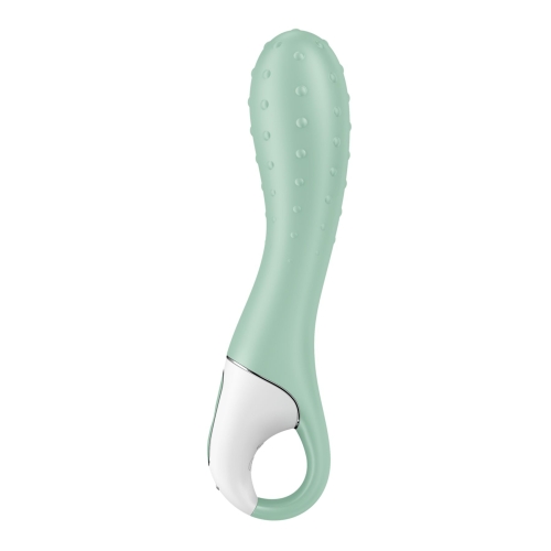 Вібратор вагінальний із пухирцями зелений Satisfyer Air Pump Vibrator 3 - 2