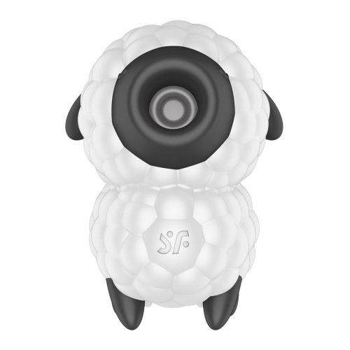 Вакуумный клиторальный стимулятор белый с черным Satisfyer Dreamy Sheep - 2