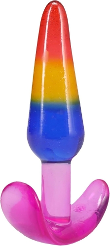 Набор анальных пробок разноцветных Doc Johnson Crystal Jellies - Anal Trainer Set - 5