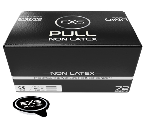 Без латексные ультратонкие презервативы EXS Pull Non-Latex Condom №1 1 штука - 1
