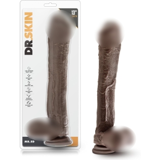 Фаллоимитатор гигант реалистичный на присоске коричневый Blush Dr. Skin Mr. Ed