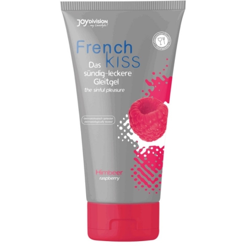 Оральний лубрикант зі смаком малини JOY Division French Kiss Raspberry Oral Sex Gel 75 мл - 1