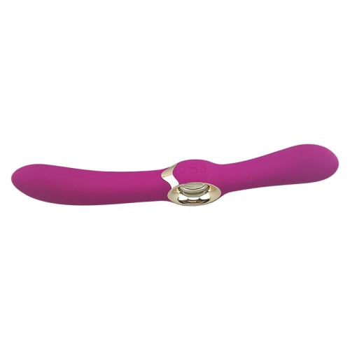 Двухсторонний вибратор силиконовый LEALSO - Angle Love Rose - 3