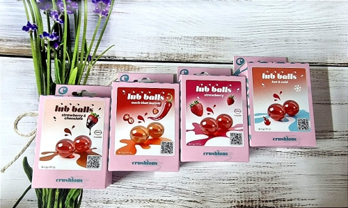 Возбуждающие взрывные шарики с эффектом холода и тепла Crushious Balls lub Hot &amp;amp; cold 2 штуки по 3 гр - 11