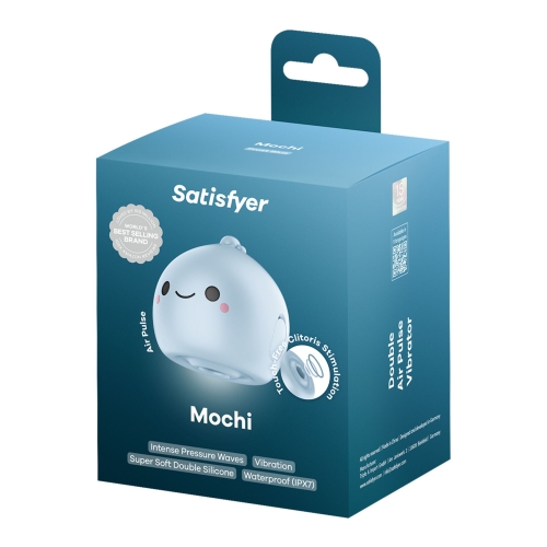 Вакуумний кліторальний стимулятор синій Satisfyer Mochi - 5