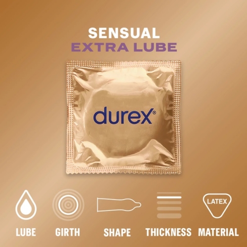 Презервативы без латексу Durex Sensual No Latex Regular Fit 10 штук - 2