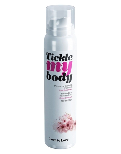 Массажная пена с ароматом цветущей вишни Love To Love TICKLE MY BODY 150 мл - 2