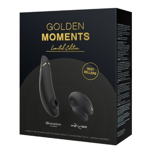 Набір секс іграшок Premium 2+ We-Vibe Chorus для пари чорного кольору Womanizer Golden Moments Collection - 16