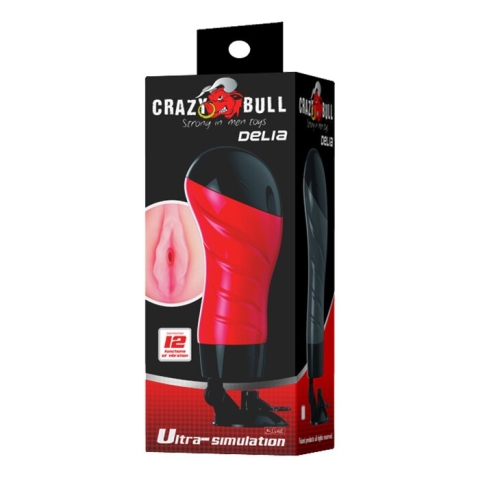 Мастурбатор анус з вібрацією на присоску CRAZY Bull DELIA - 13