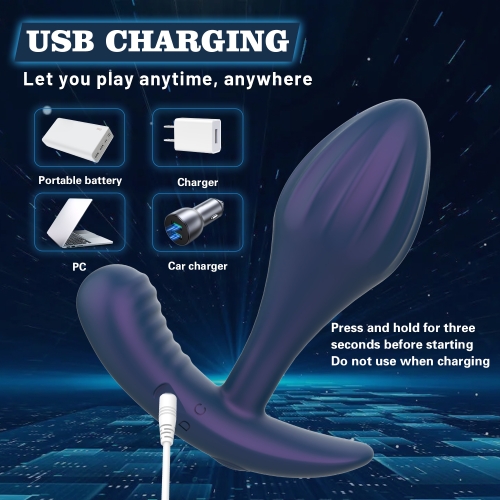 Вібромасажер простати з дистанційним керуванням синій Every Night Toys Miah - 3