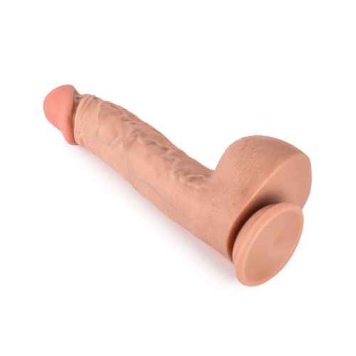 Фалоімітатор реалістичний на присосці тілесного кольору XISE Cock Queen August - 6