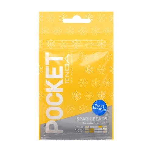 Мастурбатор яйце для чоловіків TENGA Тенга Pocket Spark Beads - 1