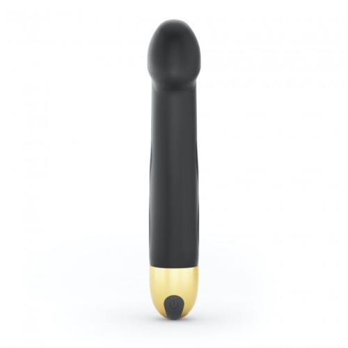 Вібратор реалістичний з силікону чорний Dorcel Real Vibration M Gold 2.0 - 3