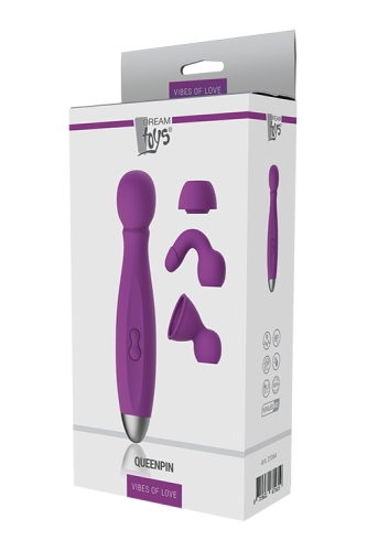 Вибромассажер микрофон фиолетовый DREAM TOYS QUEENPIN - 2