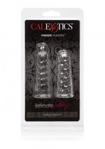 Вібратор на палець рельєфні Без вібрації прозорого кольору California Exotic Novelties California Exotic 2 штуки - 2