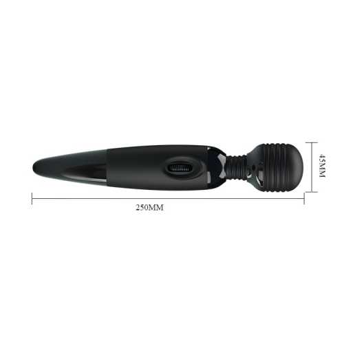 Вибромассажер микрофон для интимных мест чёрный Pretty Love Power Wand BW-055009 - 7