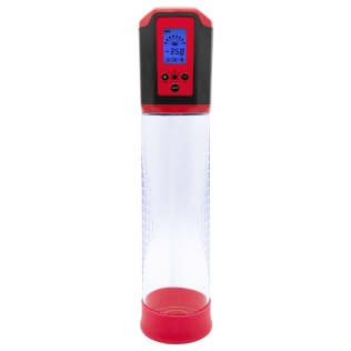 Помпа автоматическая вакуумная красного цвета Mеn Powerup Passion Pump