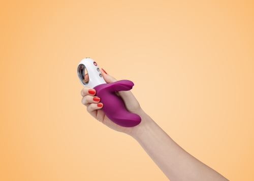 Вібратор із стимуляцією клітора фіолетовий Fun Factory Miss Bi - 14