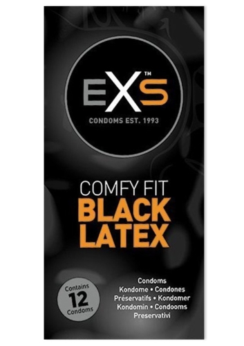 Презервативы черные из натурального каучукового латекса Exs BLACK 12 штук - 4