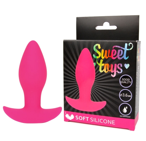 Втулка анальная ярко-розовая L 85 мм D 36 мм SWEET TOYS - 1