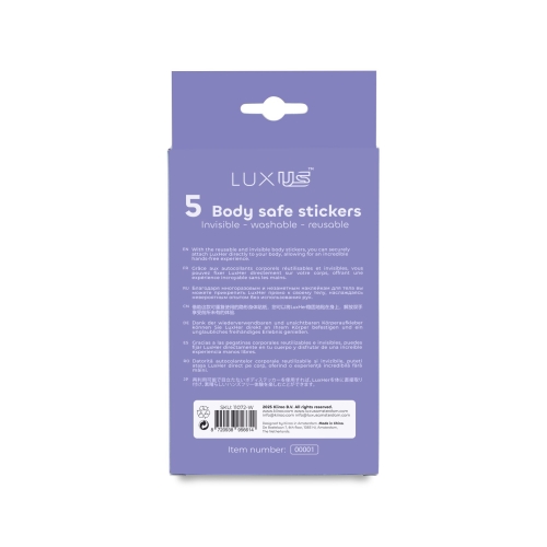 Набір наклейок для вібратора білі Kiiroo LuxusHer Luxus Stickers 2 шт - 3