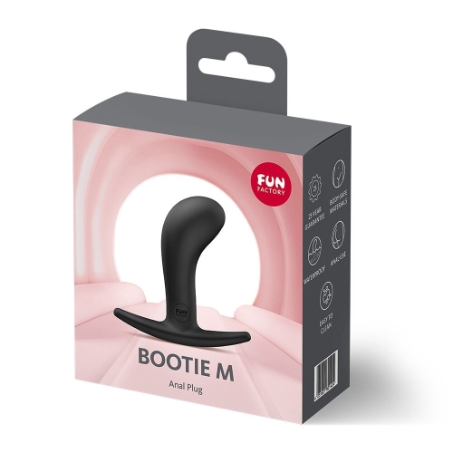 Анальна пробка із тонким обмежувачем чорна Fun Factory BOOTIE розмір M - 4