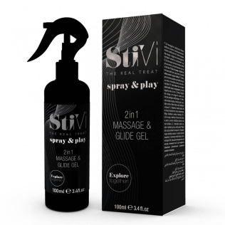 Лубрикант и массажный гель 2в1 HOT StiVi Spray&amp;amp;Play 100 мл
