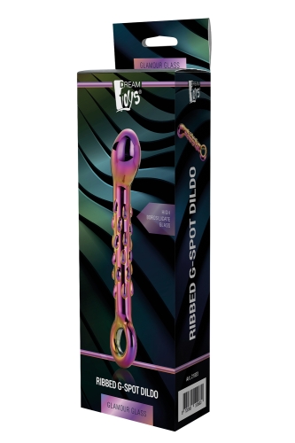 Стеклянный фаллоимитатор с пупырышками розового цвета Dream Toys - 2