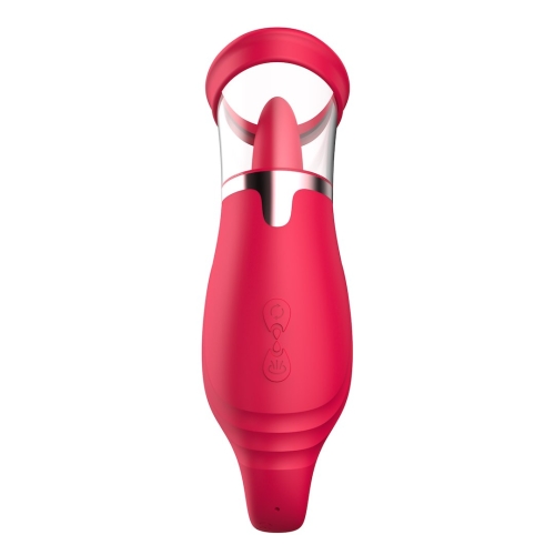 Вакуумный стимулятор з язычком Erospace Licking Tongue Suction Vibrator Sweet Play A18 - 7