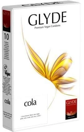 Презервативы Австралийские Glyde Ultra Cola 10 штук черные со вкусом колы - 2