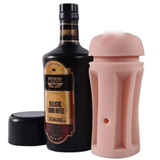 Мастурбатор в бутылке вагина телесного цвета Xise Vagina realistic wine bottle