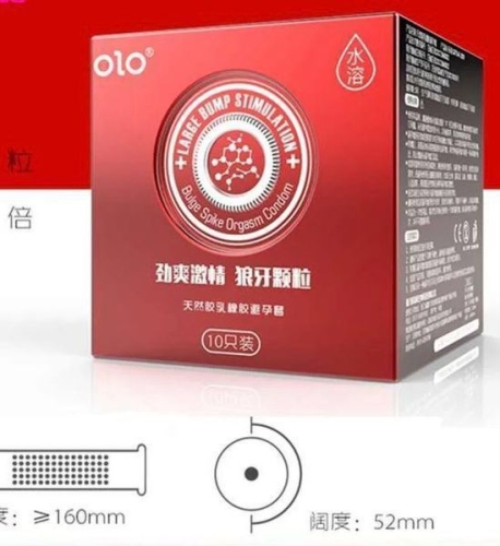 Презервативы ультратонкие с 100% гиалуроновой кислотой и точечной текстурой OLO neo red 10 штук - 1 Презервативы ультратонкие с 100% гиалуроновой кислотой и точечной текстурой OLO neo red 10 штук - 1