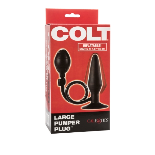 Анальная пробка с накачкой черного цвета California еxotic novelties Colt Large Pumper Plug - 3