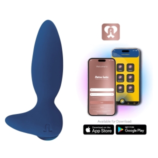 Смарт анальна вібропробка синього кольору Adrien Lastic Little Rocket 2.0 + APP