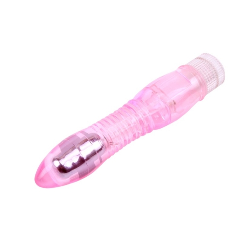 Вібратор реалістичний гелевий рожевого кольору Chisa Glitters Dual Probe - 2