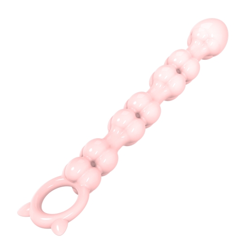 Анальні намисто кулястої спіральної форми тілесні Meleon Tide Anal Beads - 6