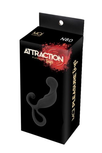Масажери простати чорний силіконовий MAI Attraction Toys довжина 13.4 см діаметр 3.2 см - 3