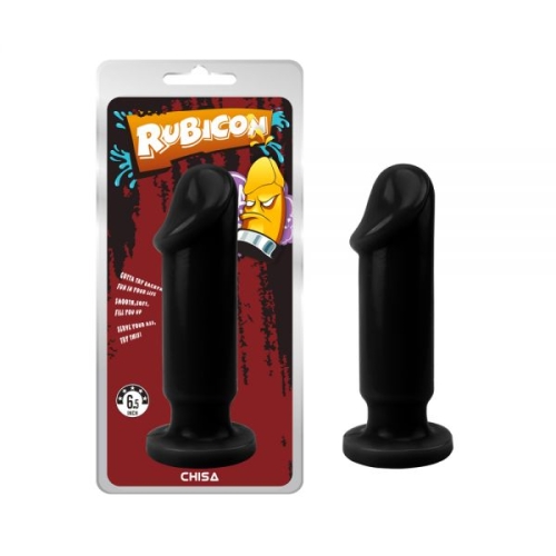 Анальна чорна пробка з головкою Chisa Evil Dildo Plug Large - 1
