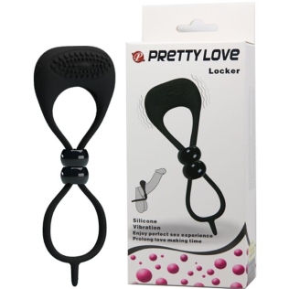 Лассо силиконовое с вибрацией для поддержания эрекции во время секса PRETTY LOVE Locker BI-210149