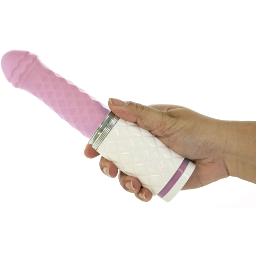 Вібратор-пульсатор з присоскою рожевий Pillow Talk Feisty Thrusting Vibrator - 5