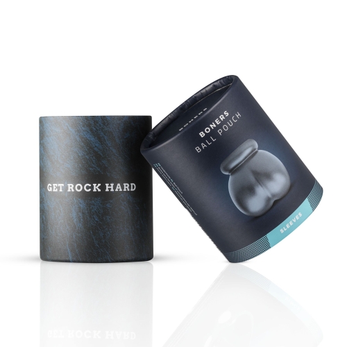 Силиконовая насадка на мошонку для стимуляции эрекции серая Boners Ball Pouch - 2