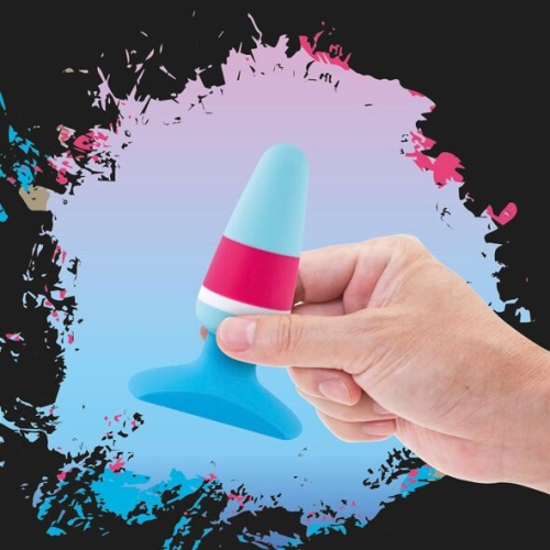 Анальна пробка силіконова блакитна FeelzToys Plugz Butt Plug - 4