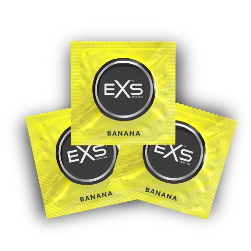 Презервативы из натурального каучукового латекса со вкусом банана Exs Banana 5 штук - 2