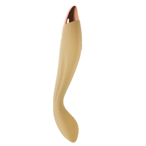 Вібратор для стимуляції точки G та клітора жовтий Sweet Em Velvet Lure - 3