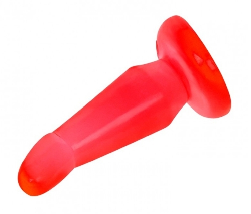 Анальна пробка на присоску Butt hungry BI-017002 Red - 4