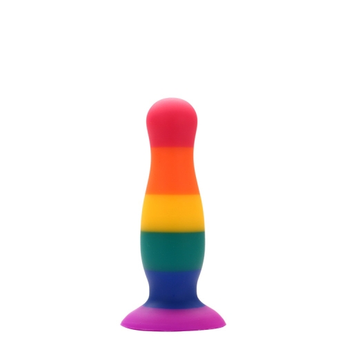 Райдужна анальна втулка COLOURFUL LOVE PLUG - 1