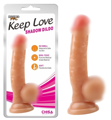 Фалоімітатор на присоску реалістичний бежевий CHISA Keep Love Shadow Dildo - 1